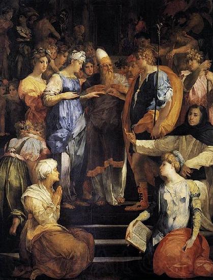 Rosso Fiorentino Betrothal of the Virgin Norge oil painting art